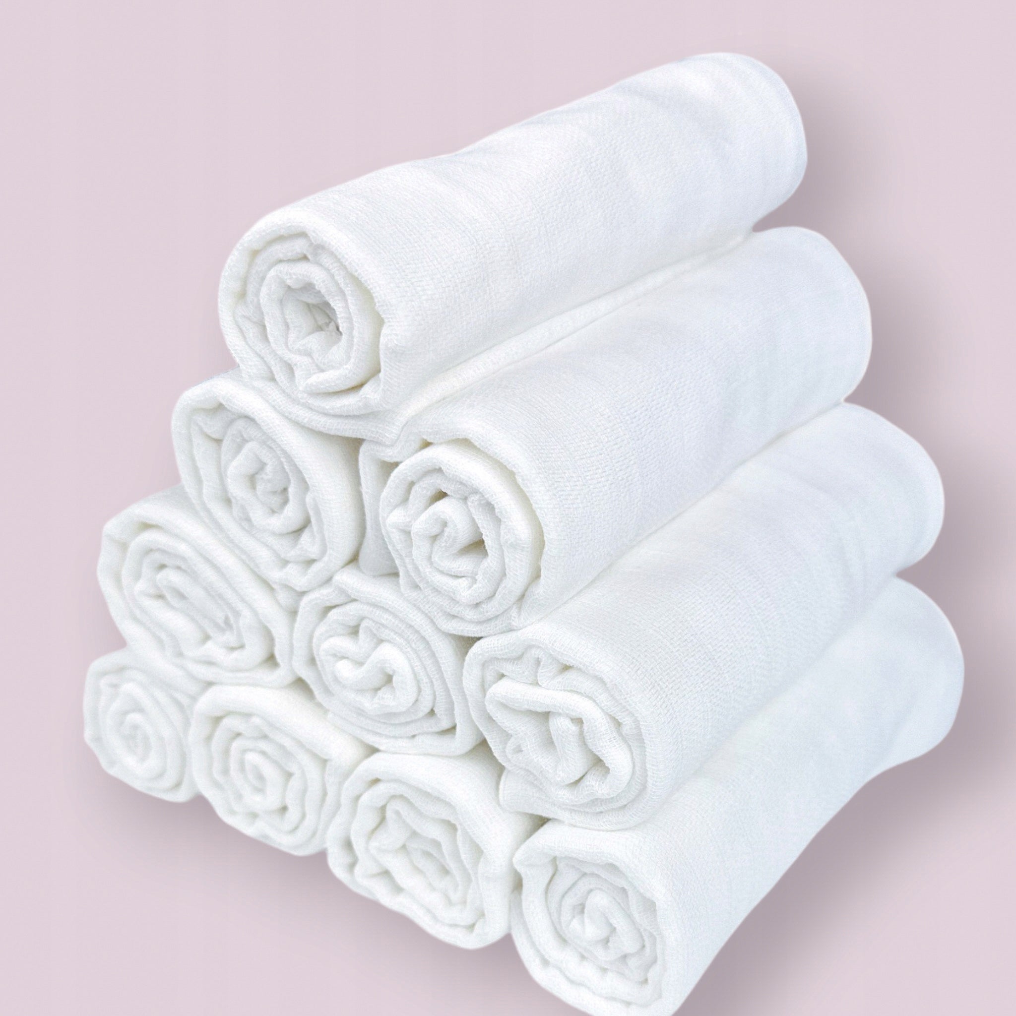 Diapers Tetra Diapers White 10pcs 60x80cm 100% Cotton, Dense Grille Brand Plumeri