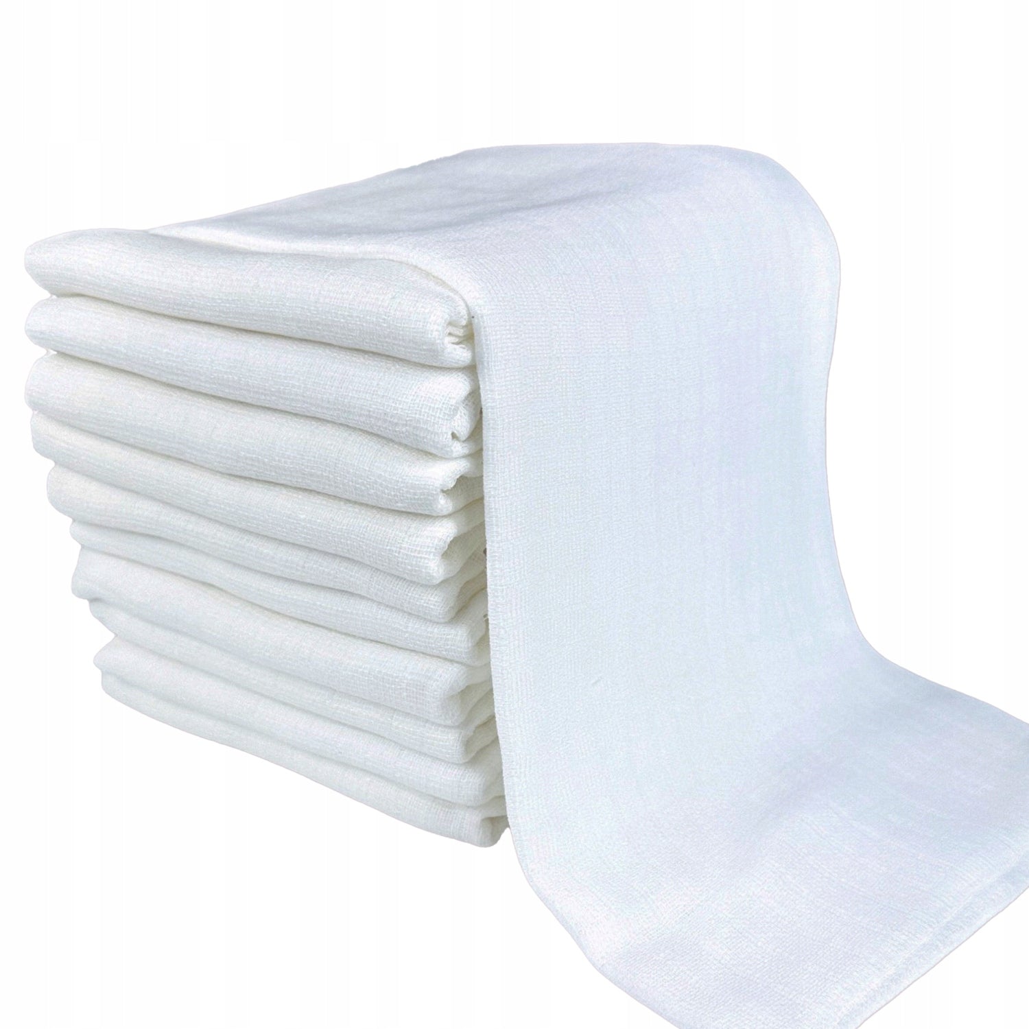 Diapers Tetra Diapers White 10pcs 60x80cm 100% Cotton, Dense Grille