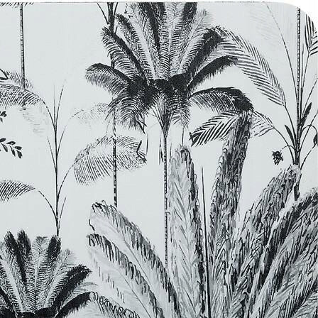 Diatomite mat 45x75 cm white palm trees Length 75 cm
