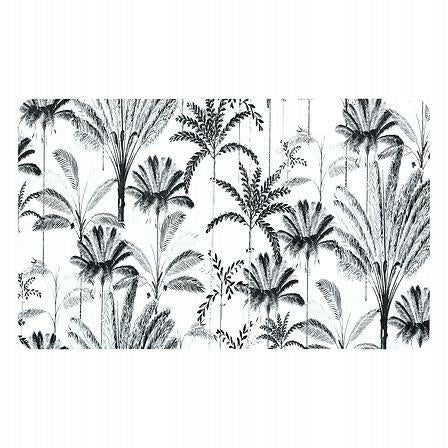 Diatomite mat 45x75 cm white palm trees