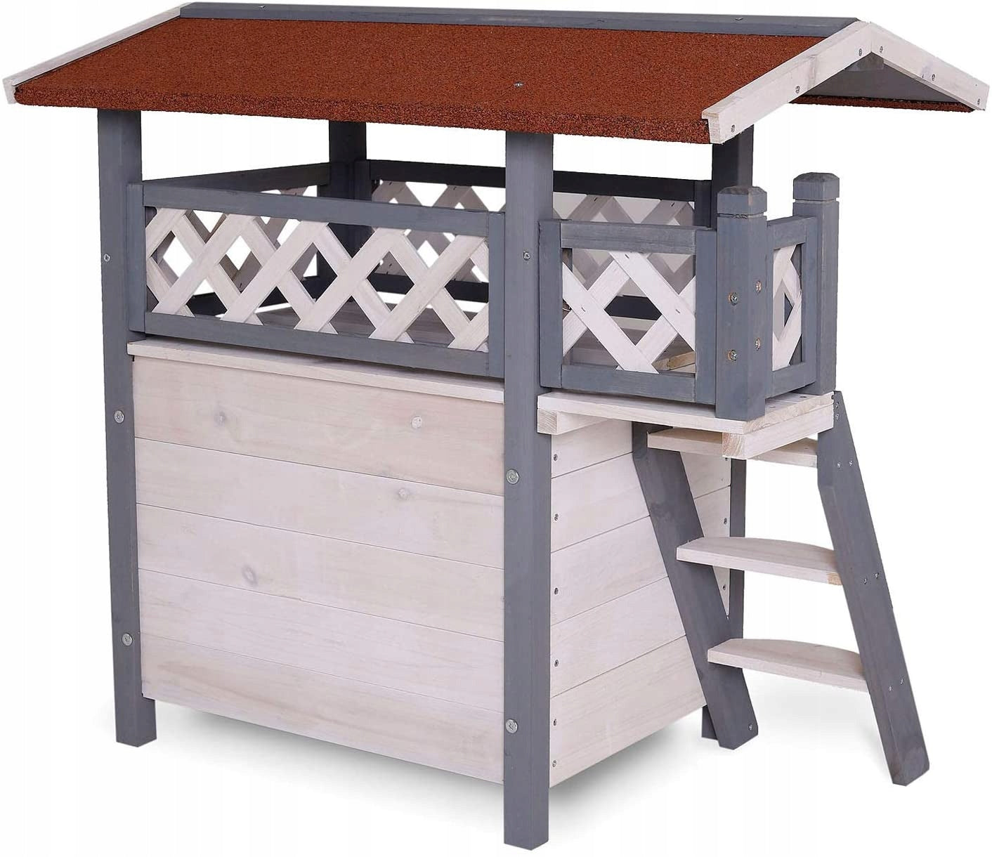 Dibea CH10811 Wooden Cat House, 77 x 50 x Brand Dibea