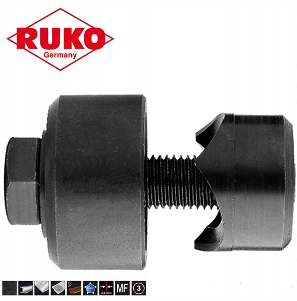 Die cutter for sheet metal 34,0mm perforator punch 109340 RUKO Packaging status original