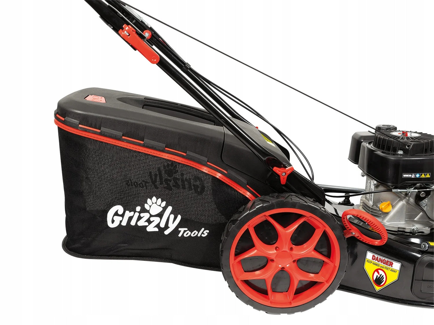 Diesel mower GRIZZLY with drive basket Petrol 70L 3,7km 51 cm 171 cm³ Series BRM 5117-2 A 4in1 Set