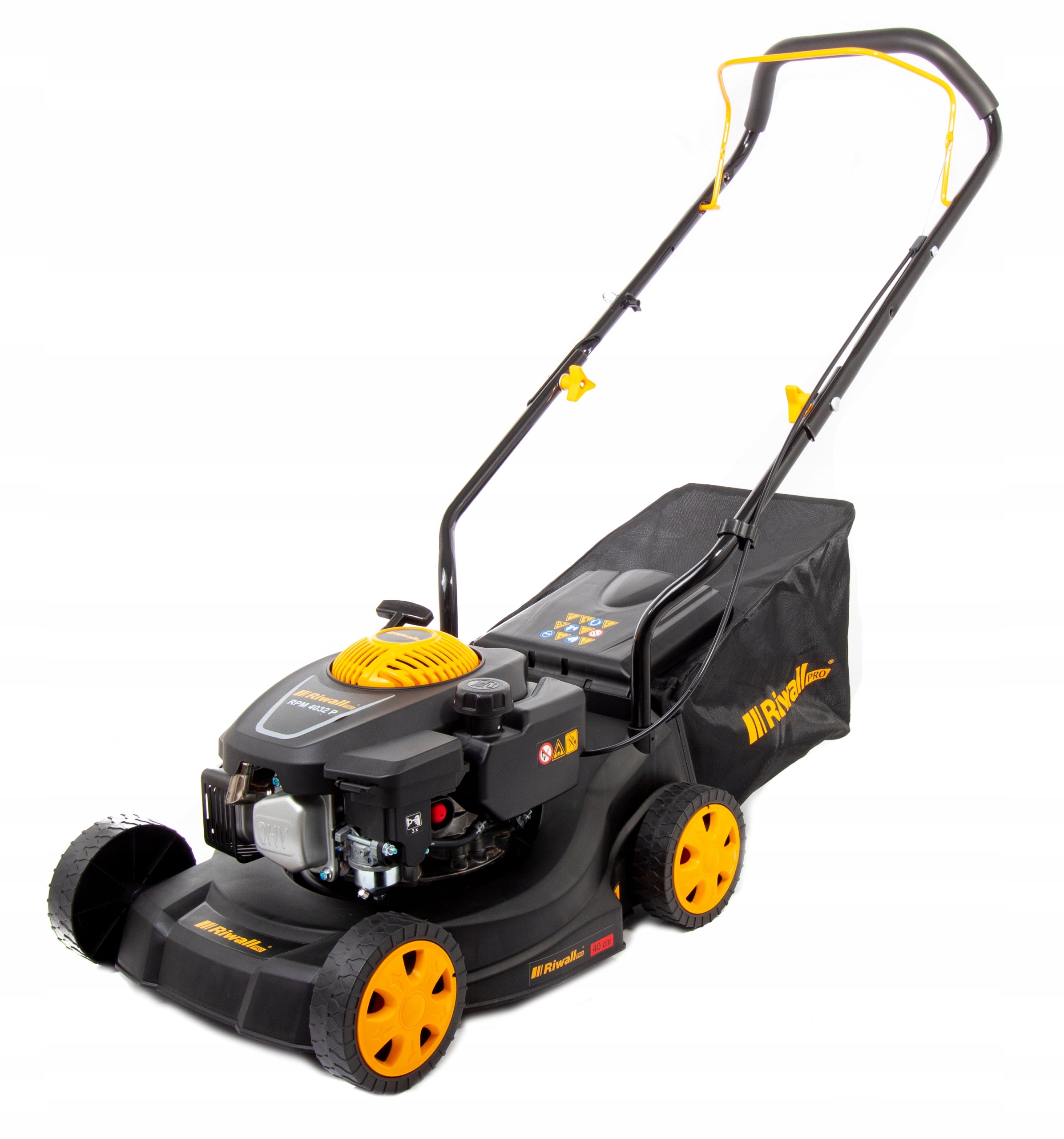 Diesel mower Riwall RPM4032P without drive 40cm after engine 131 cm³ Series RIWALL PRO