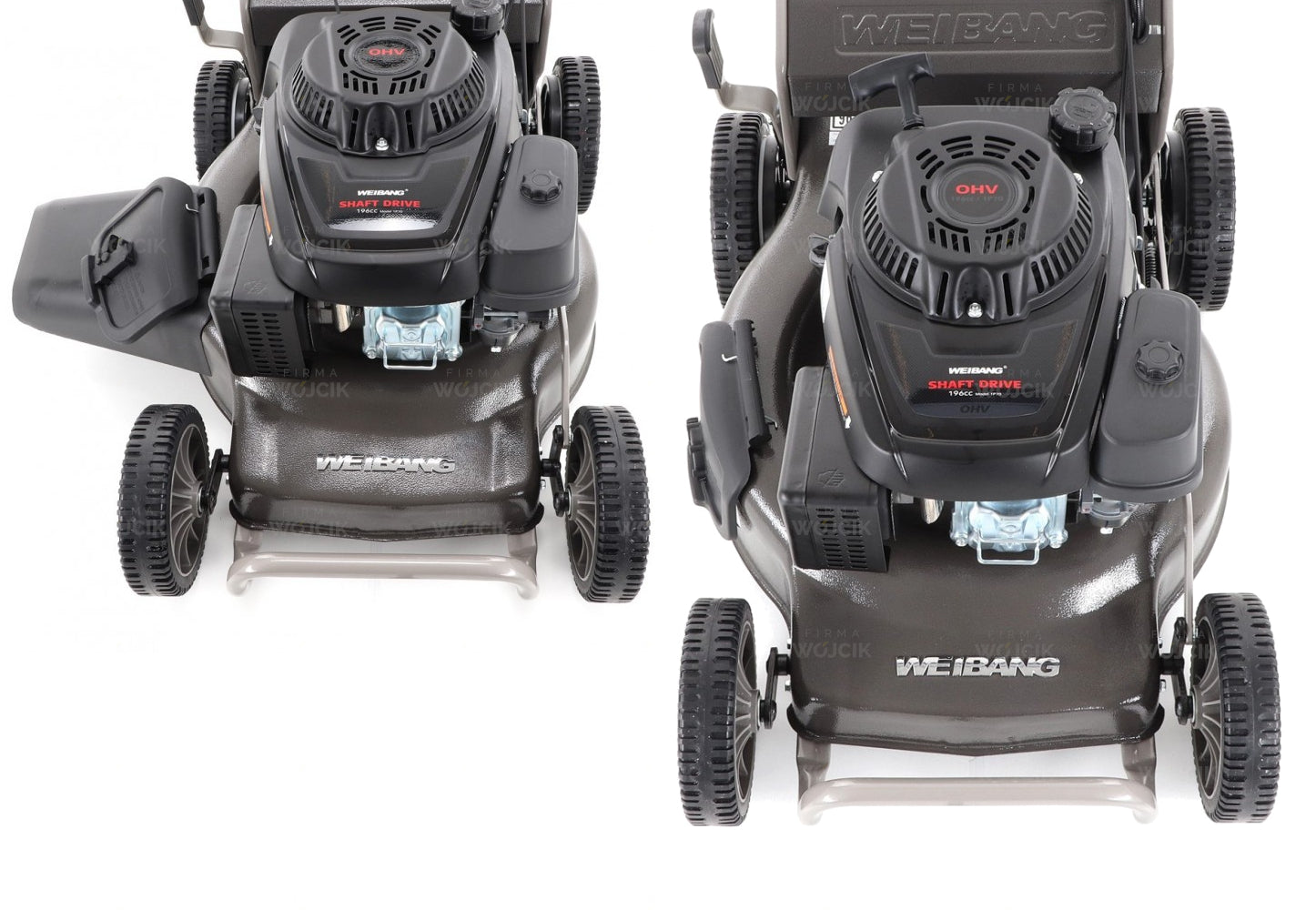 Diesel mower WEIBANG WB537SC V drive 3 gears No belts SHAFT CARDAN Basket capacity 70 l