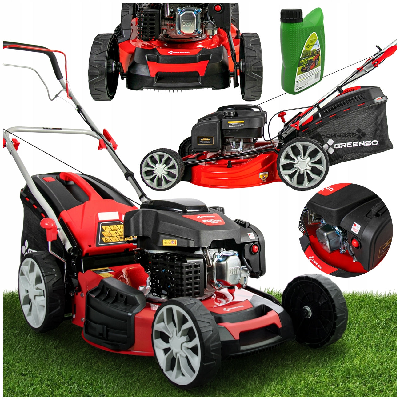 Diesel mower with drive 5,2 HP width 51 cm GREENSO KS51-G200N