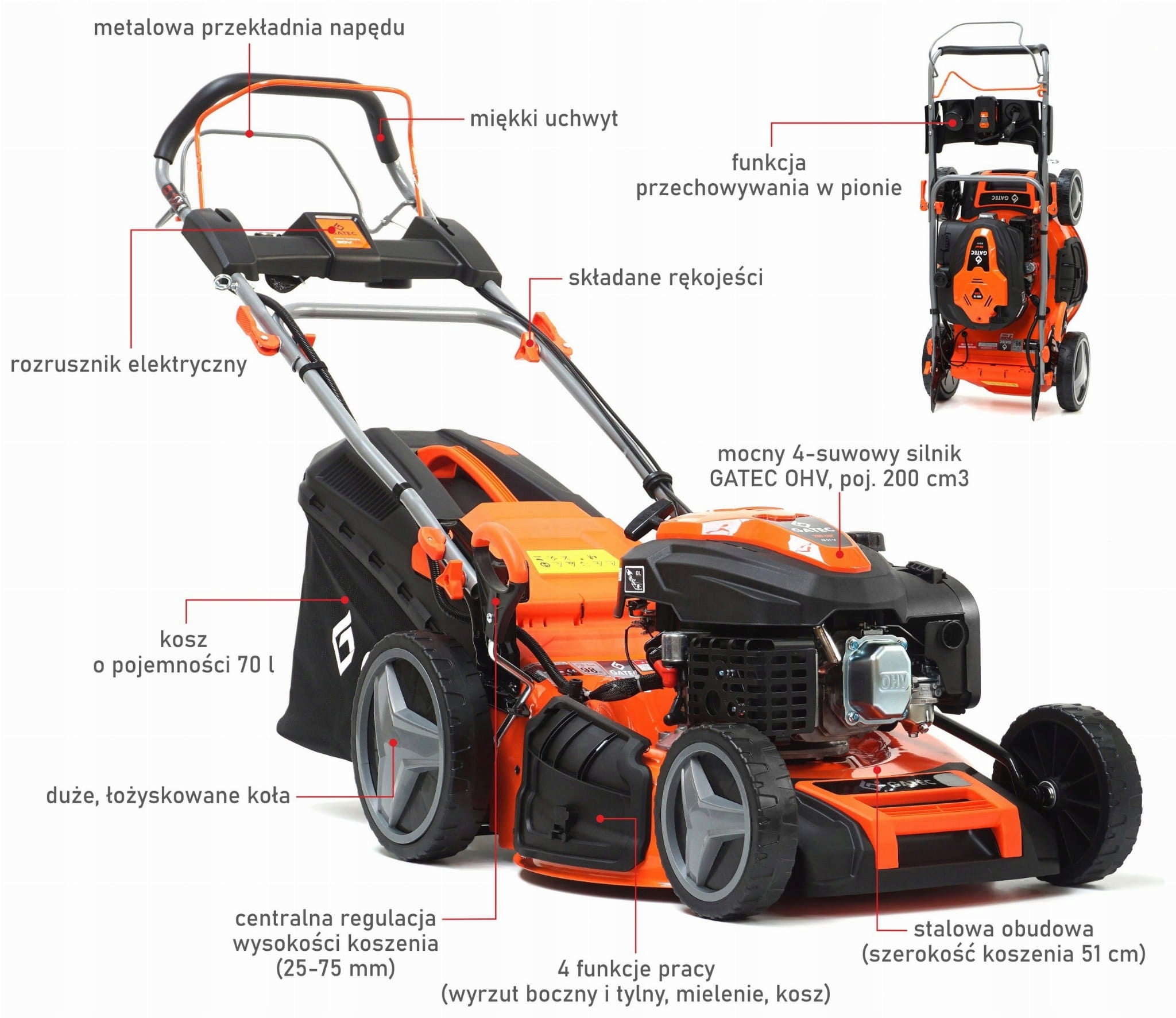 Diesel mower with drive 51 cm / Battery starter, electric Packaging status original