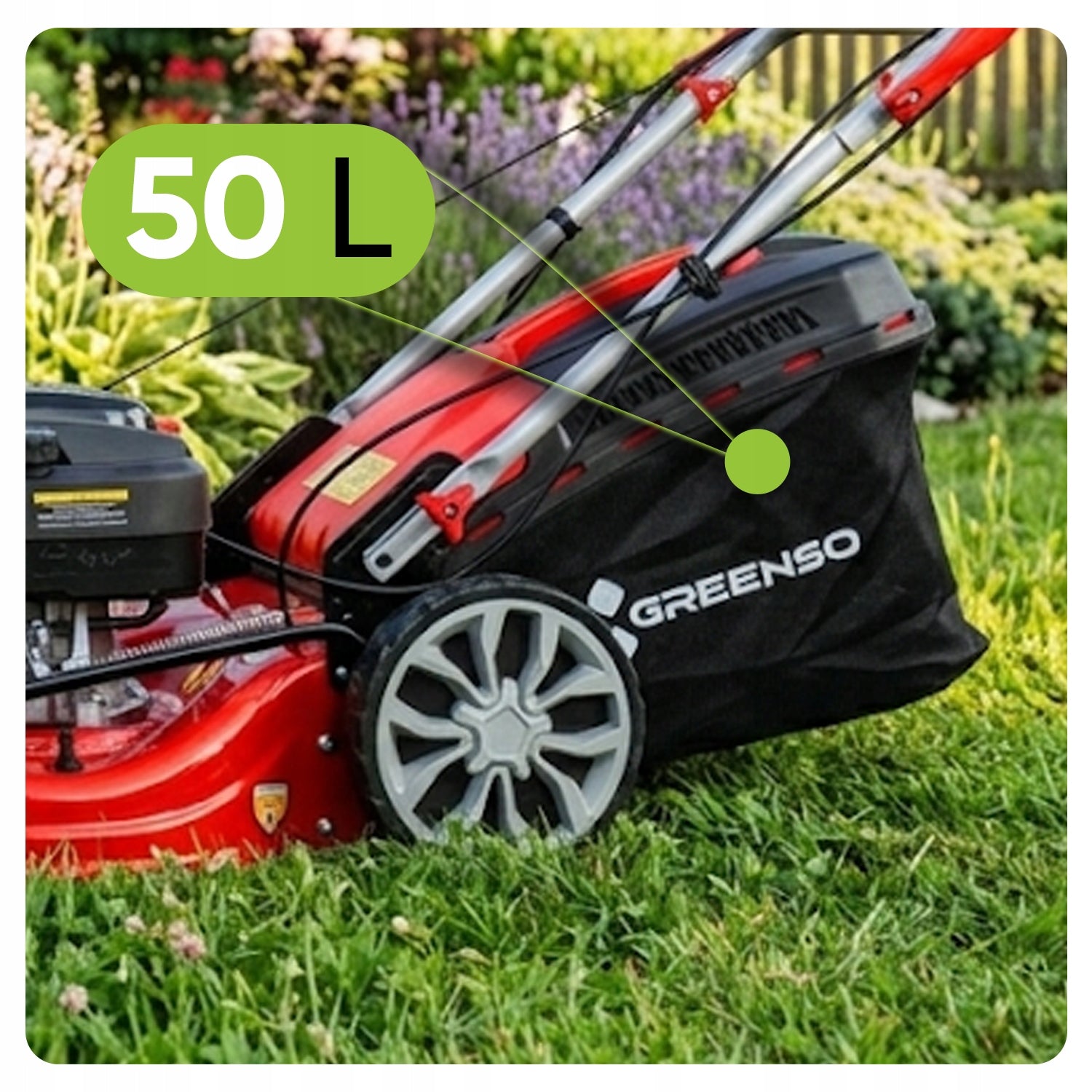 Diesel mower with drive power 3,6 HP width 46 cm Greenso KS46-G150NE Model KS46-G150NE