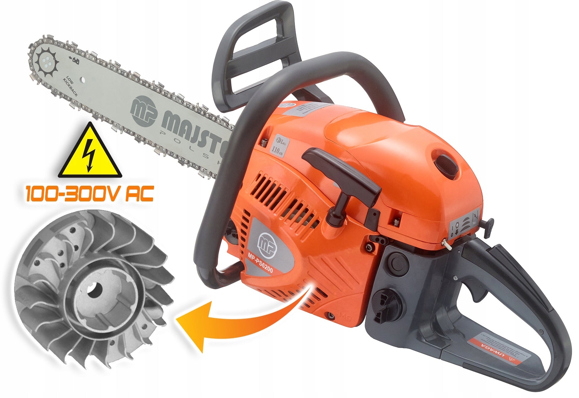 Diesel saw ALU carter chainsaw 5,7km 58cm3 2x chain/wire/Ole Power supply combustion