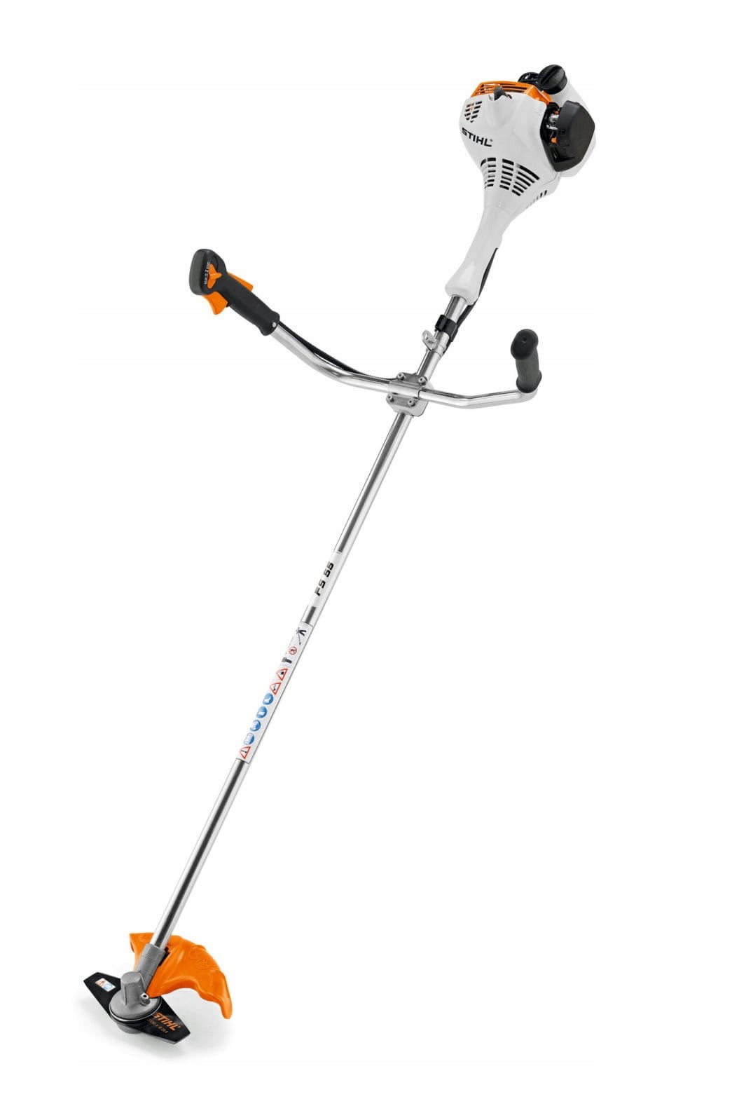 Diesel scythe FS 55 STIHL with a power of 1,0 hp and a weight of 4,9 kg, 2-MIX Brand Stihl