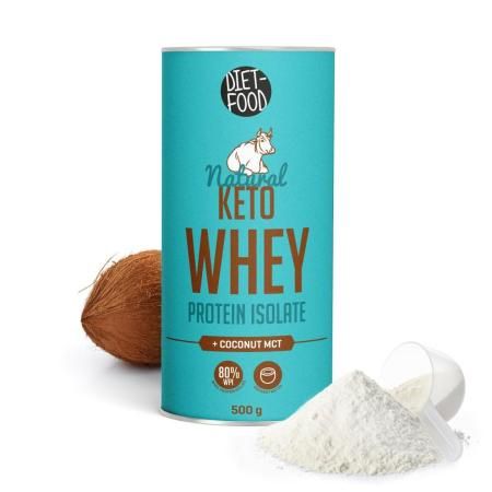Diet-Food Whey Protein WPI Isolate with MCT Keto 500 g Expiration date not specified