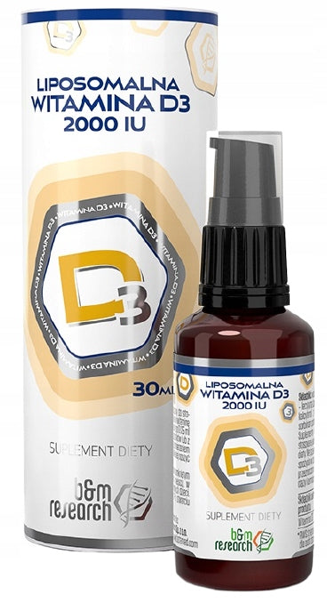 Dietary supplement B&M Research vitamin D3 suspension 30 ml 1 pc. Brand B&M Research
