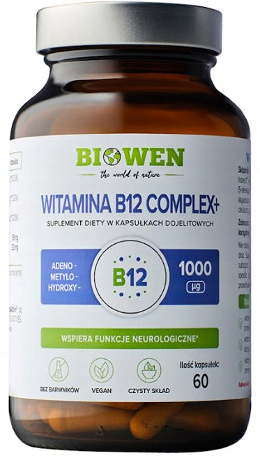 Dietary supplement Biowen B12 Complex+ vegan capsules 60 pcs.