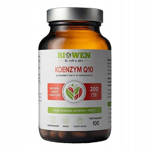Dietary supplement Biowen coenzyme Q10 heart, circulation, nervous system ubiquinone