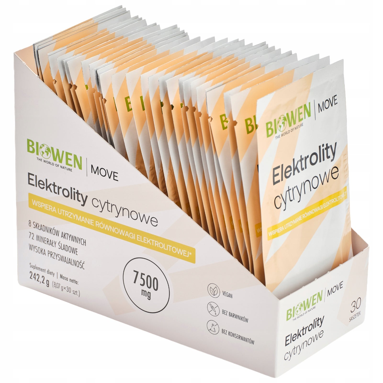 Dietary supplement Biowen lemon electrolytes in sachets 30 pieces