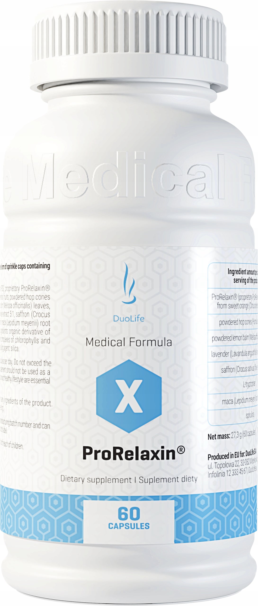 Dietary supplement DuoLife ProRelaxin 60 capsules