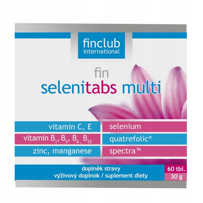 Dietary supplement Finclub Fin Selenitabs Multi tablets 60 pcs. Packaging status original