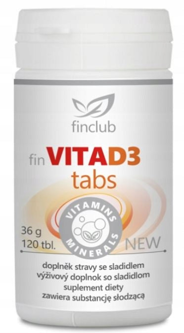 Dietary supplement Finclub Fin VitaD3tabs vitamin D3 tablets 100 pcs.