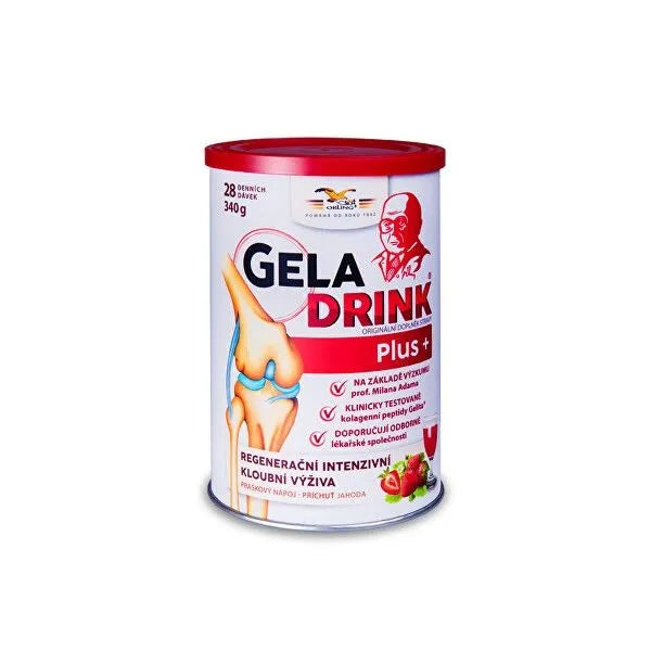 Dietary supplement Orling Geladrink Plus collagen strawberry powder 340 g Packaging status original