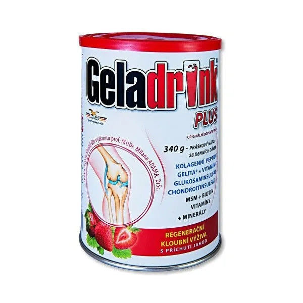 Dietary supplement Orling Geladrink Plus collagen strawberry powder 340 g