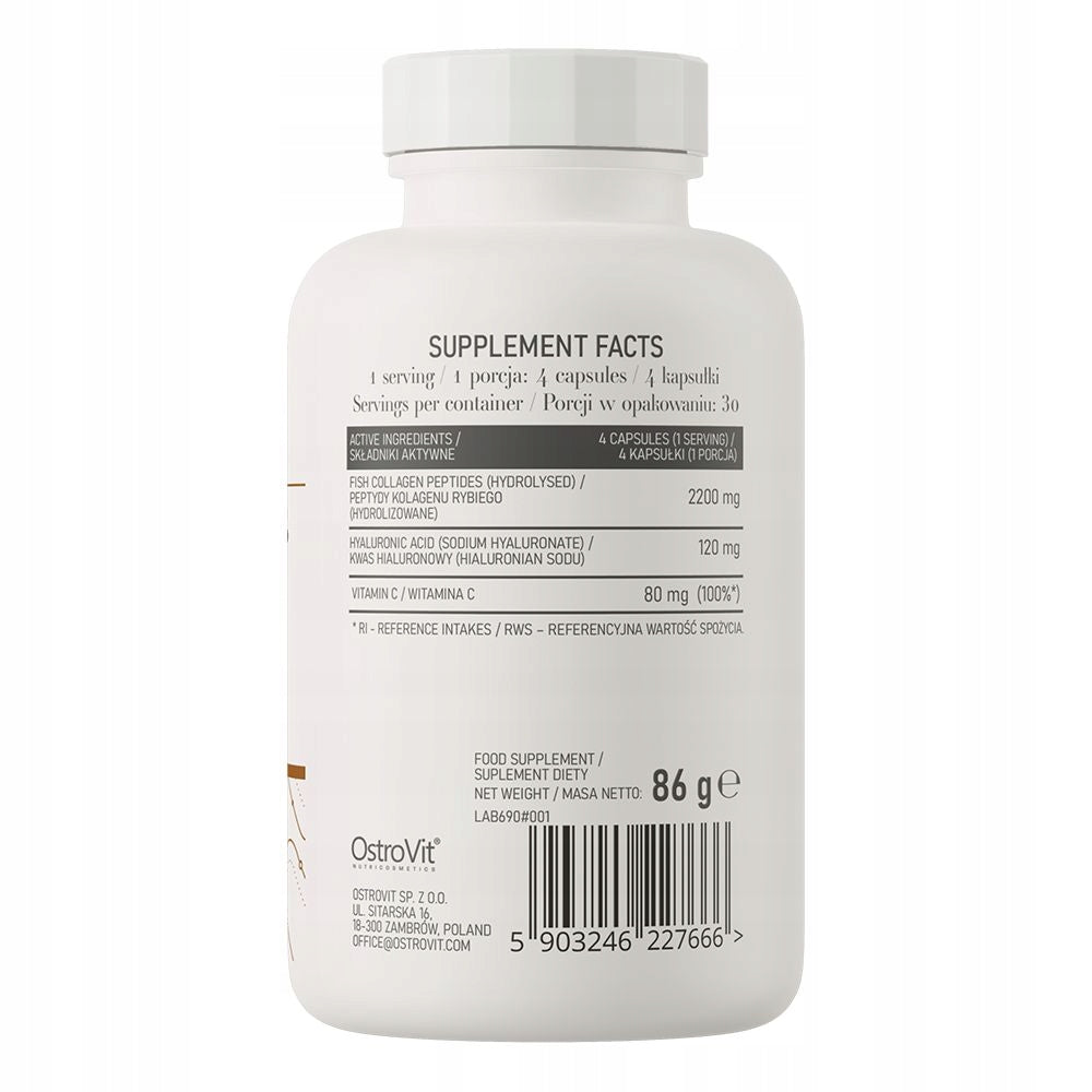 Dietary supplement OstroVit Marine Collagen capsules 85 g 120 pcs. Manufacturer code 5903246227666