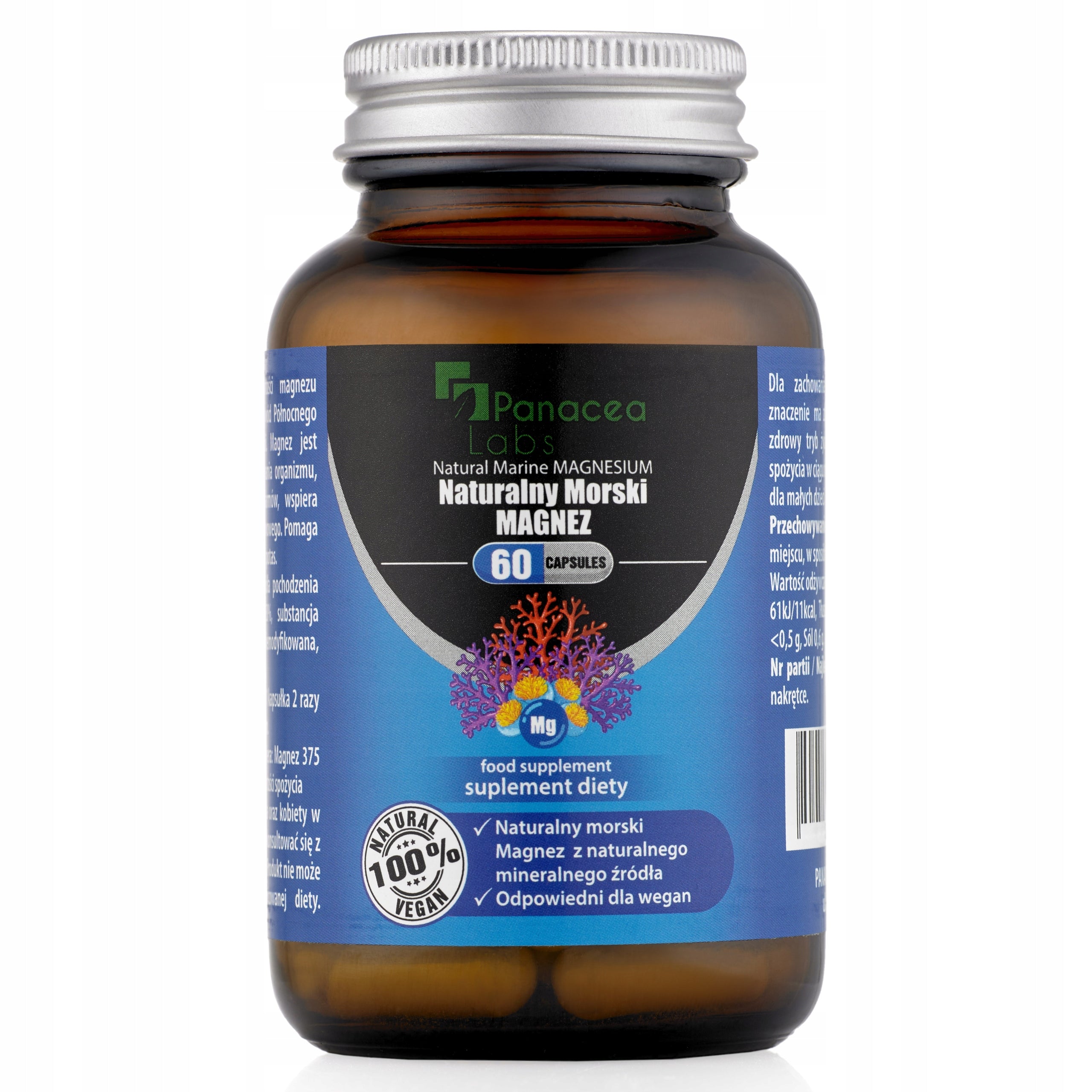 Dietary supplement Panacea Labs Natural marine Magnesium 60 capsules