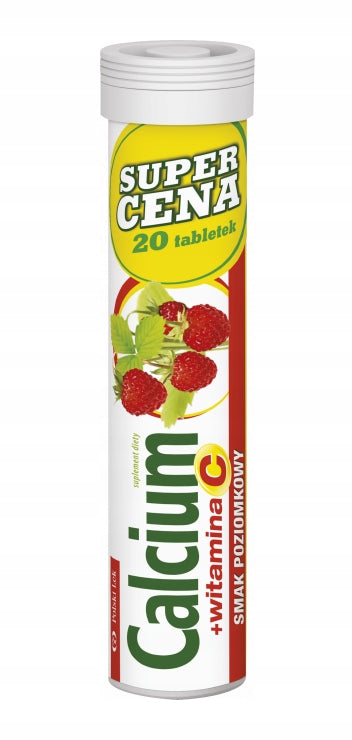 Dietary supplement Polski Lek Calcium + Vitamin C effervescent tablets 20 pcs.