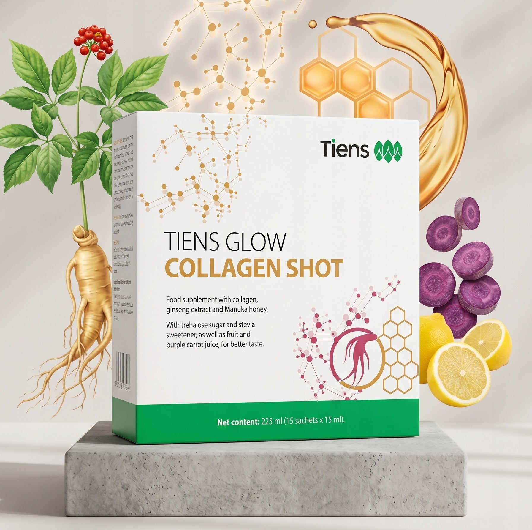 Dietary supplement Tiens Collagen shot 15x15 ml