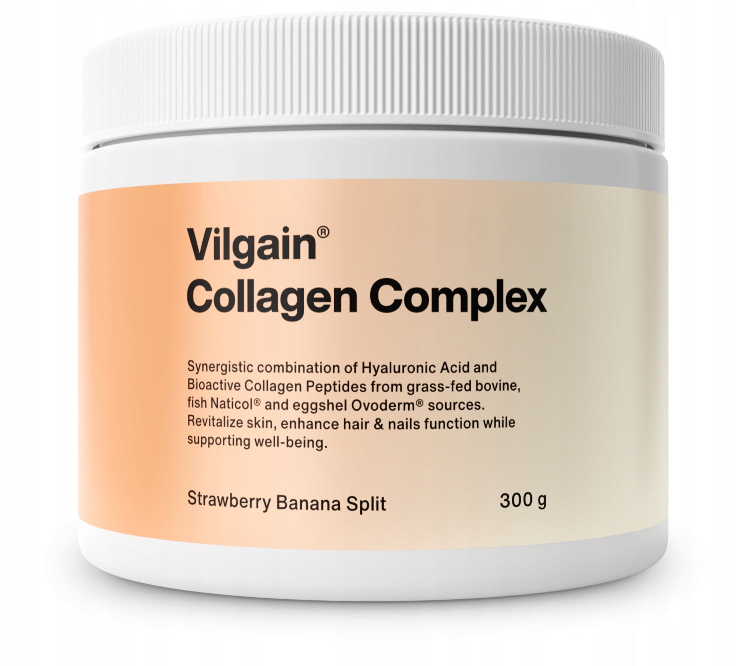 Dietary supplement Vilgain collagen powder 300 g strawberry banana gluten-free