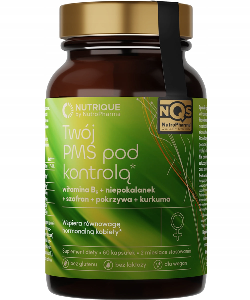 Dietary supplement - Your PMS under control* - 60 capsules - Nutrique Brand no brand