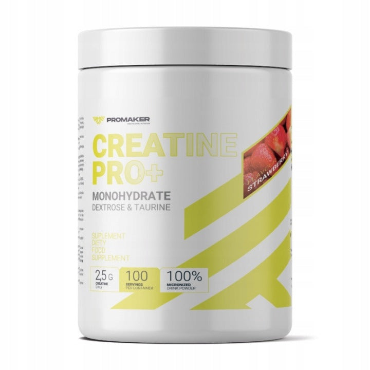 Dietary supplement creatine PROMAKER Creatine Pro+ Strawberry 500g Expiration date not specified