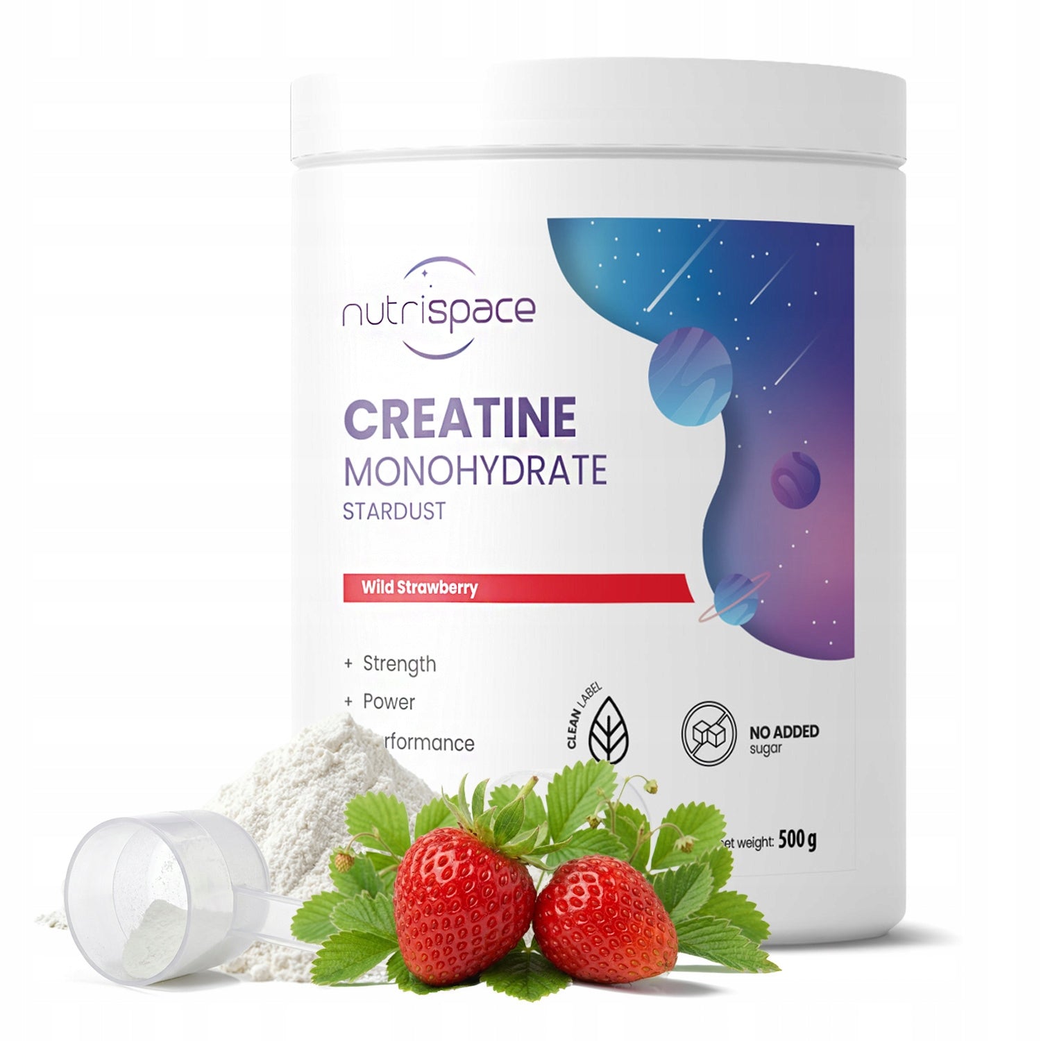 Dietary supplement nutrispace creatine Stardust 500g strawberry flavor