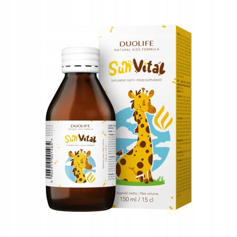 Dietary supplements for children DuoLife SunVital black without 150 ml
