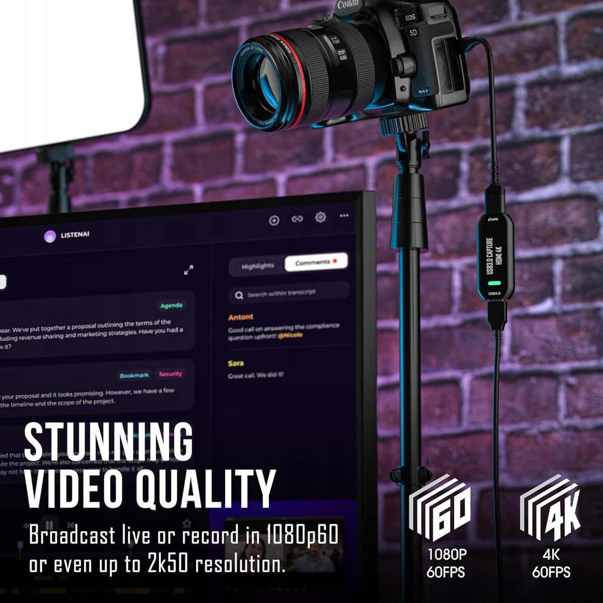 DigitPro Cam Link 4K Capture HDMI to USB 3.0 Brand Digi