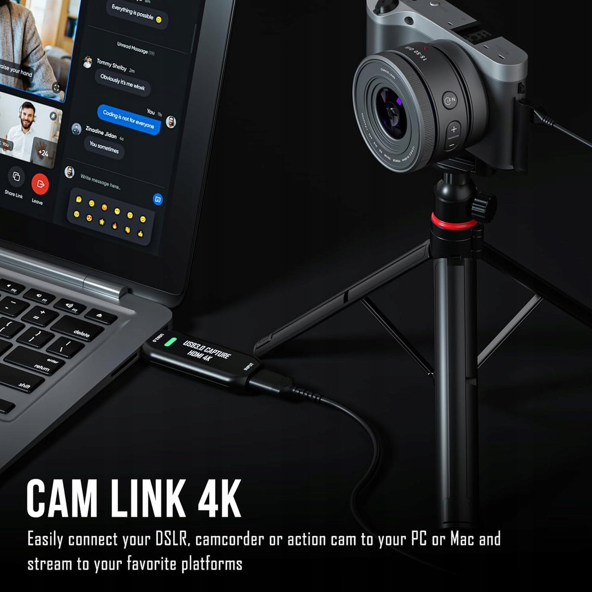 DigitPro Cam Link 4K Capture HDMI to USB 3.0 Packaging status original