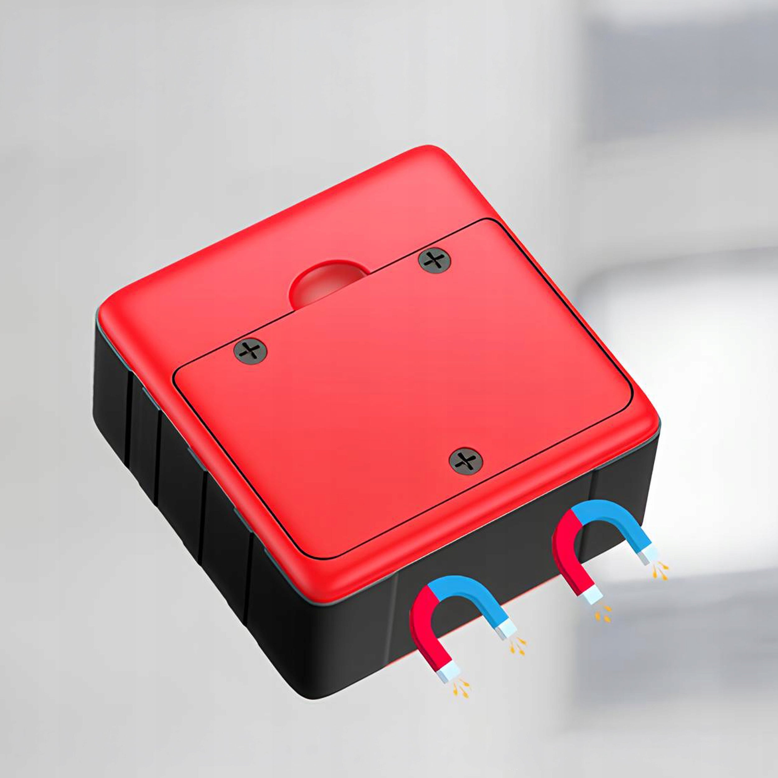 Digital Angle Meter Magnet, Protractor, Electronic Level Red Material synthetic material