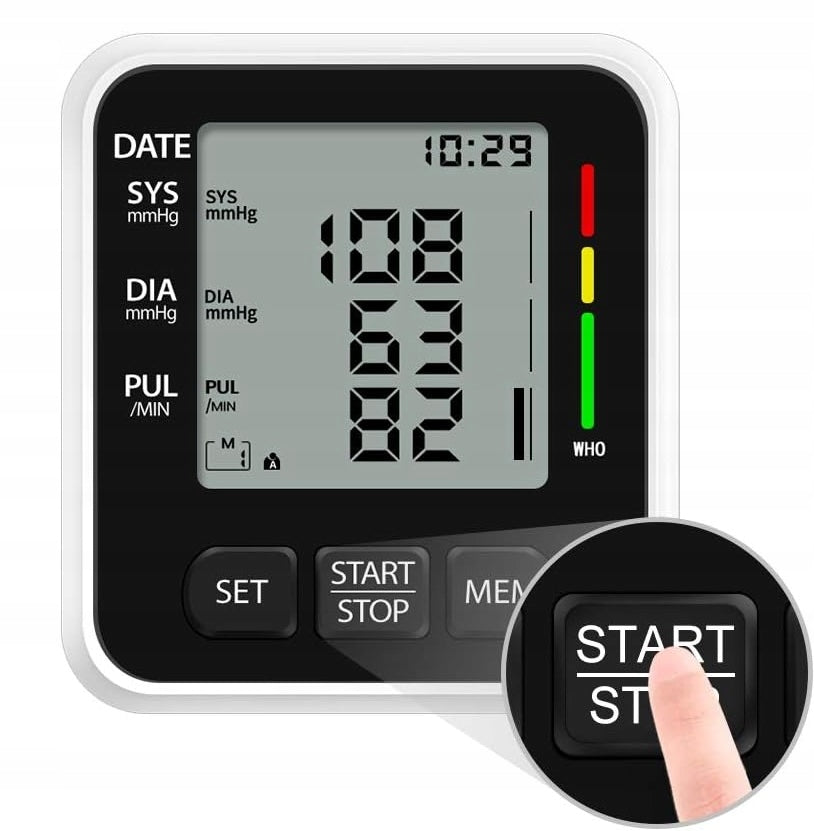 Digital Arm Blood Pressure Monitor Automatic LED 2 x 99 USB Memory Medical device no