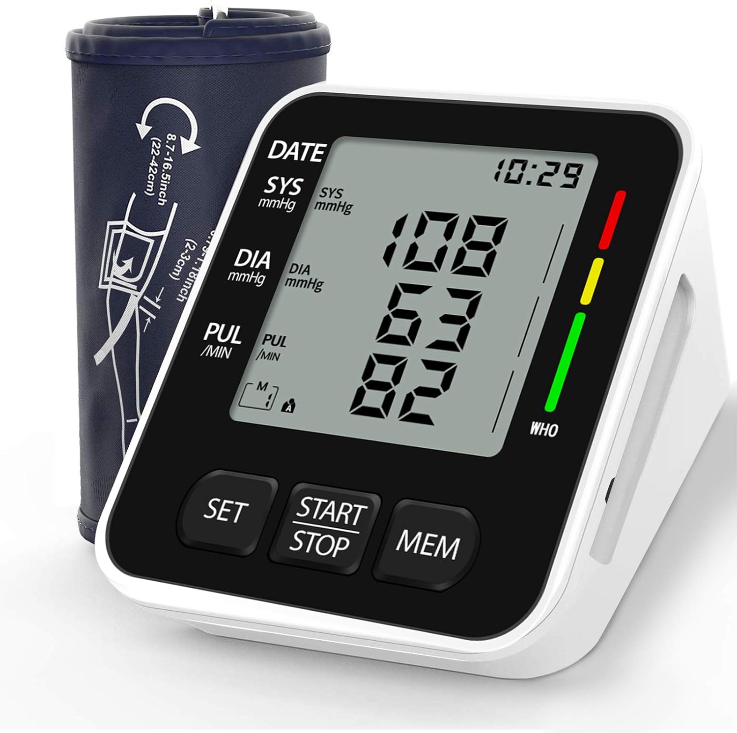 Digital Arm Blood Pressure Monitor Automatic LED 2 x 99 USB Memory