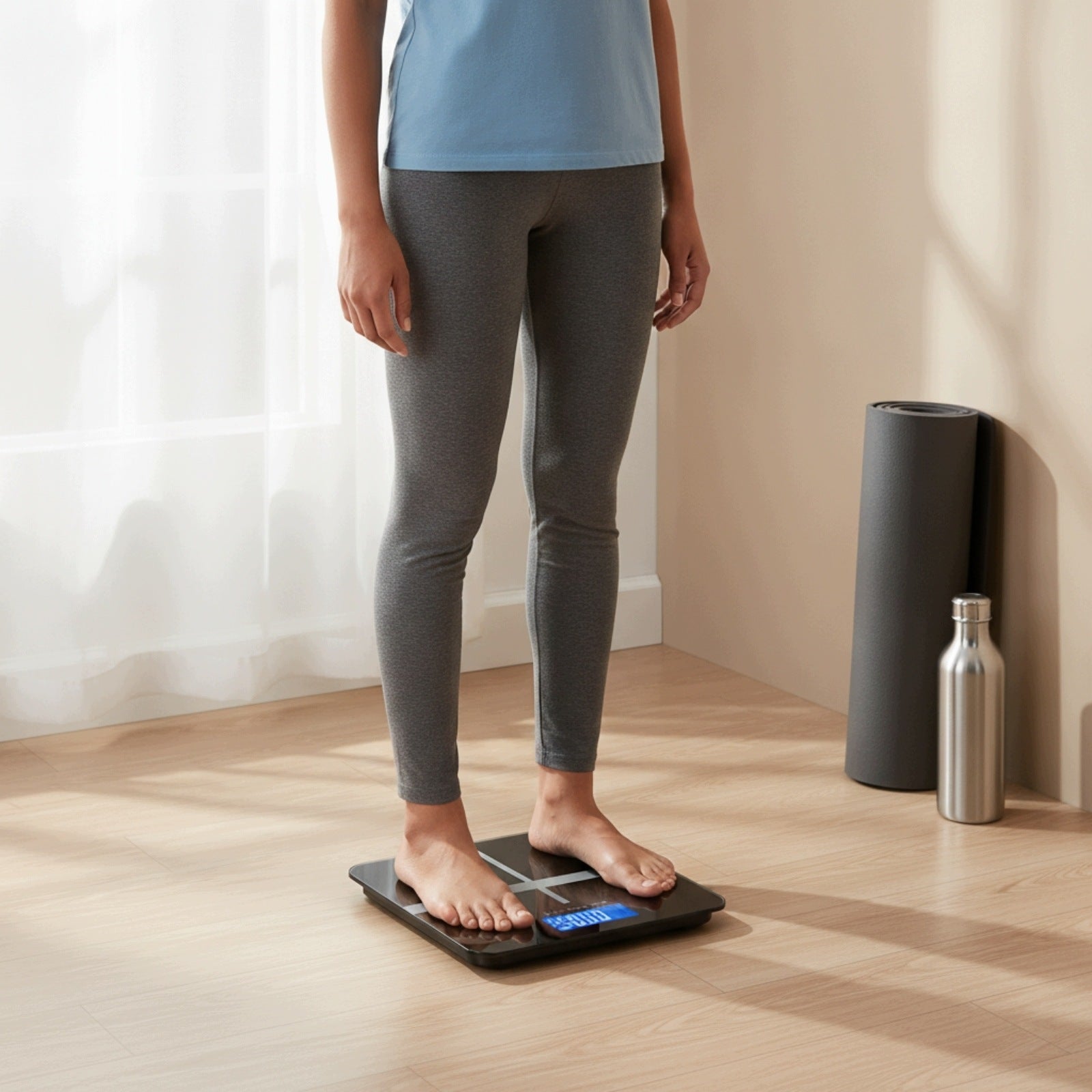 Digital Bathroom Scale Accurate Scale with Tempered Glass Platform for Home Brand no brand