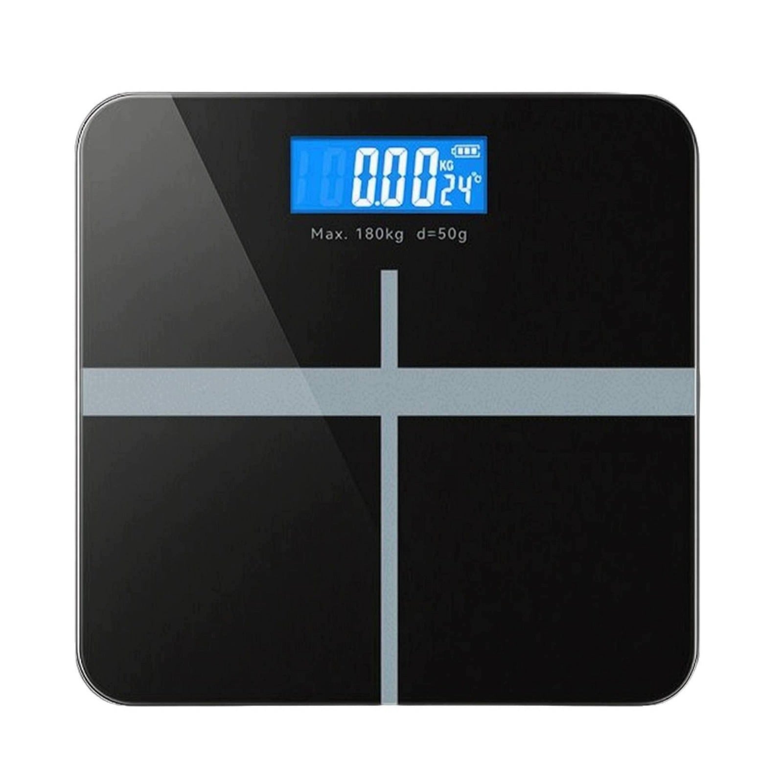 Digital Bathroom Scale Accurate Scale with Tempered Glass Platform for Home