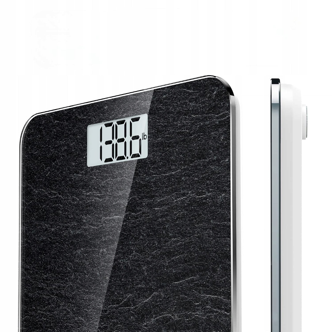 Digital Bathroom Scale With Step-On Technology Precision Sensors Black Brand Renpho