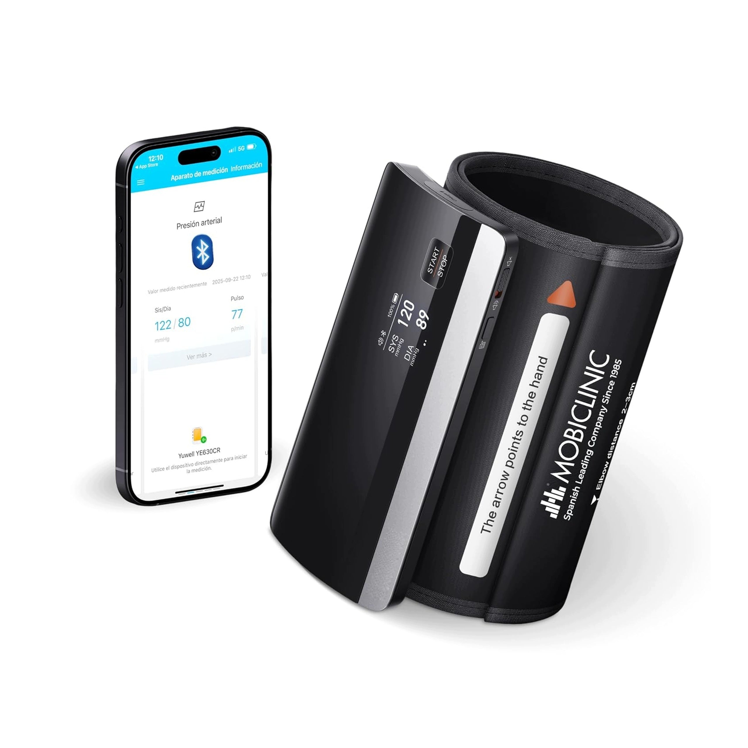 Digital Bluetooth Shoulder Blood Pressure Monitor App USB Voice Tips