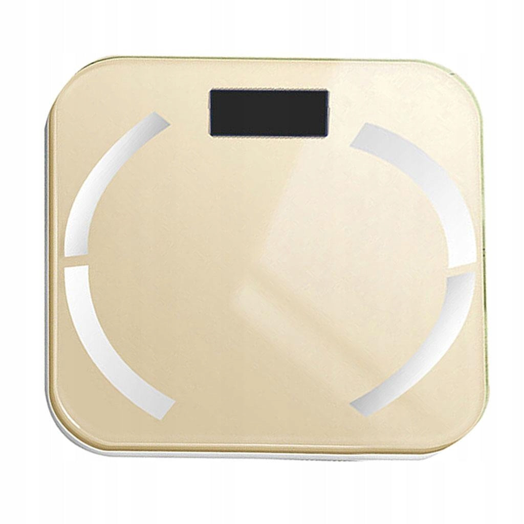 Digital Body Fat Scale Bathroom Calories BMI Water Checker 180kg Golden