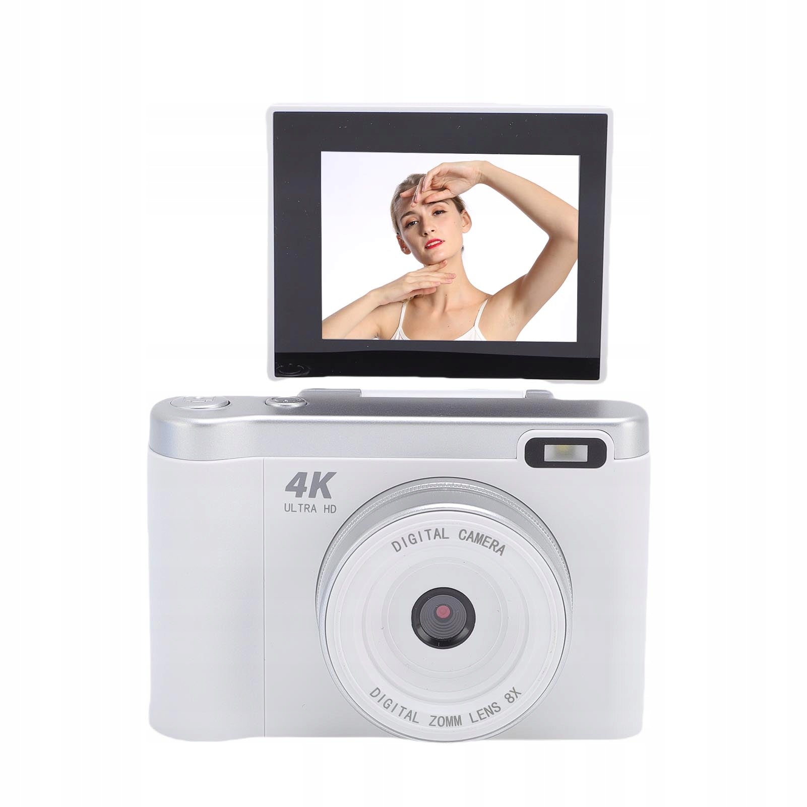 Digital Camera 1080p 12MP Vlog Camera With 2,8 Inch 180 Degree 7K