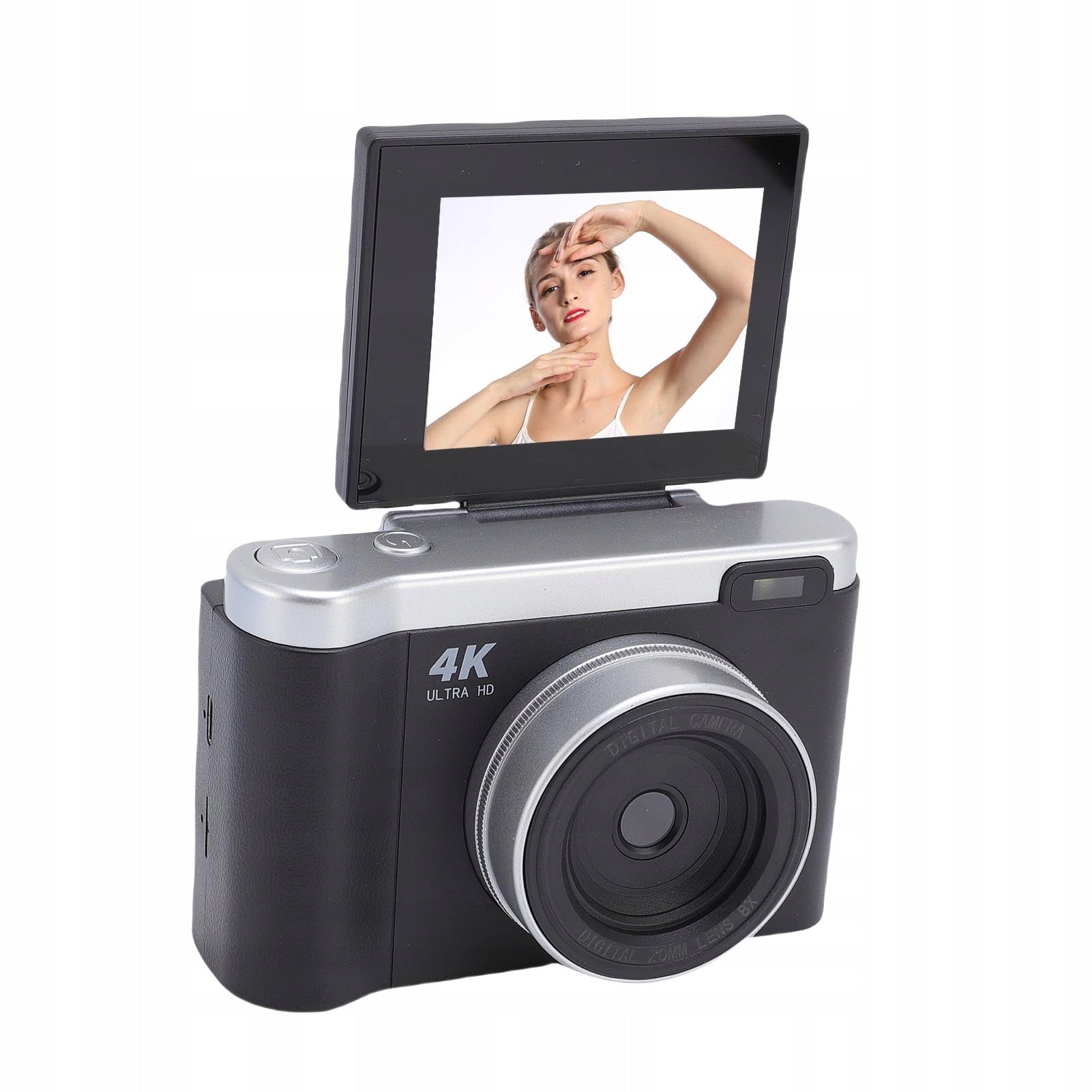 Digital Camera 1080p 12MP Vlog Camera With 2,8 Inch 180 Degree XT