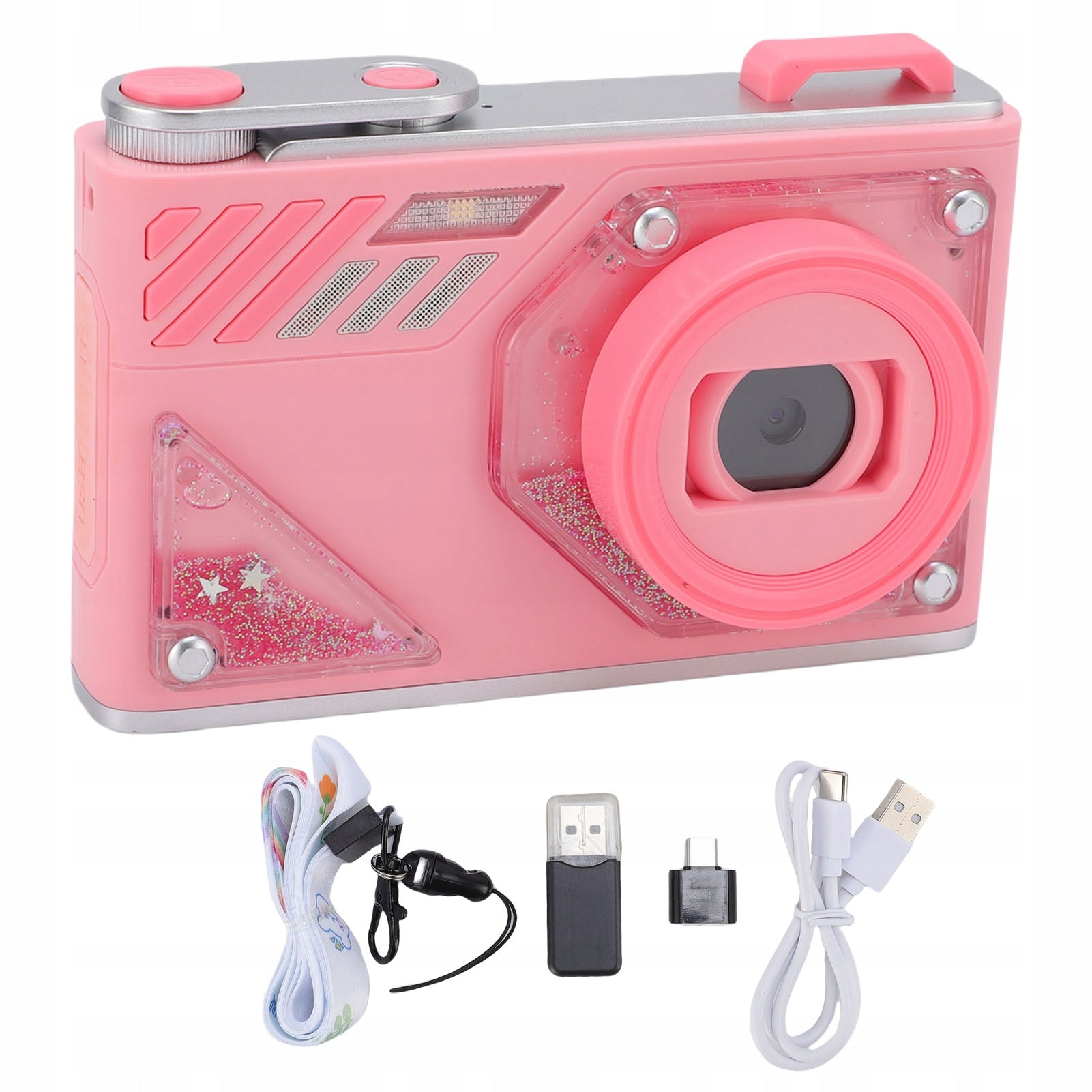 Digital Camera 1080p HD 48MP 8X Zoom Front Rear 2 Lens Portable V6 Model 0949CGLN