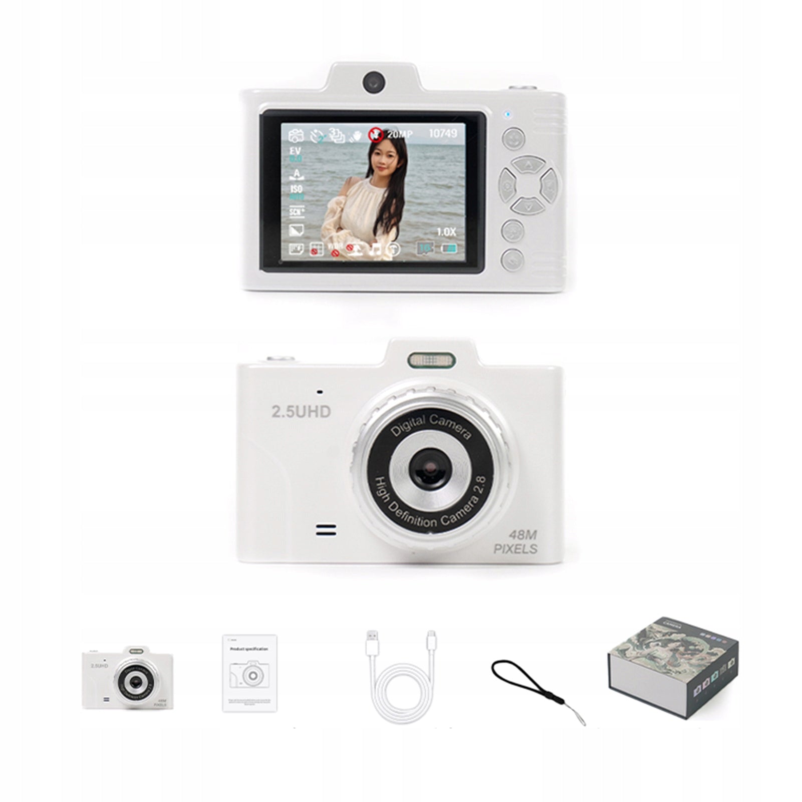Digital Camera 2,5K Digital Video Camera Kid Camera 48MP CCD Camera 8B Brand no brand