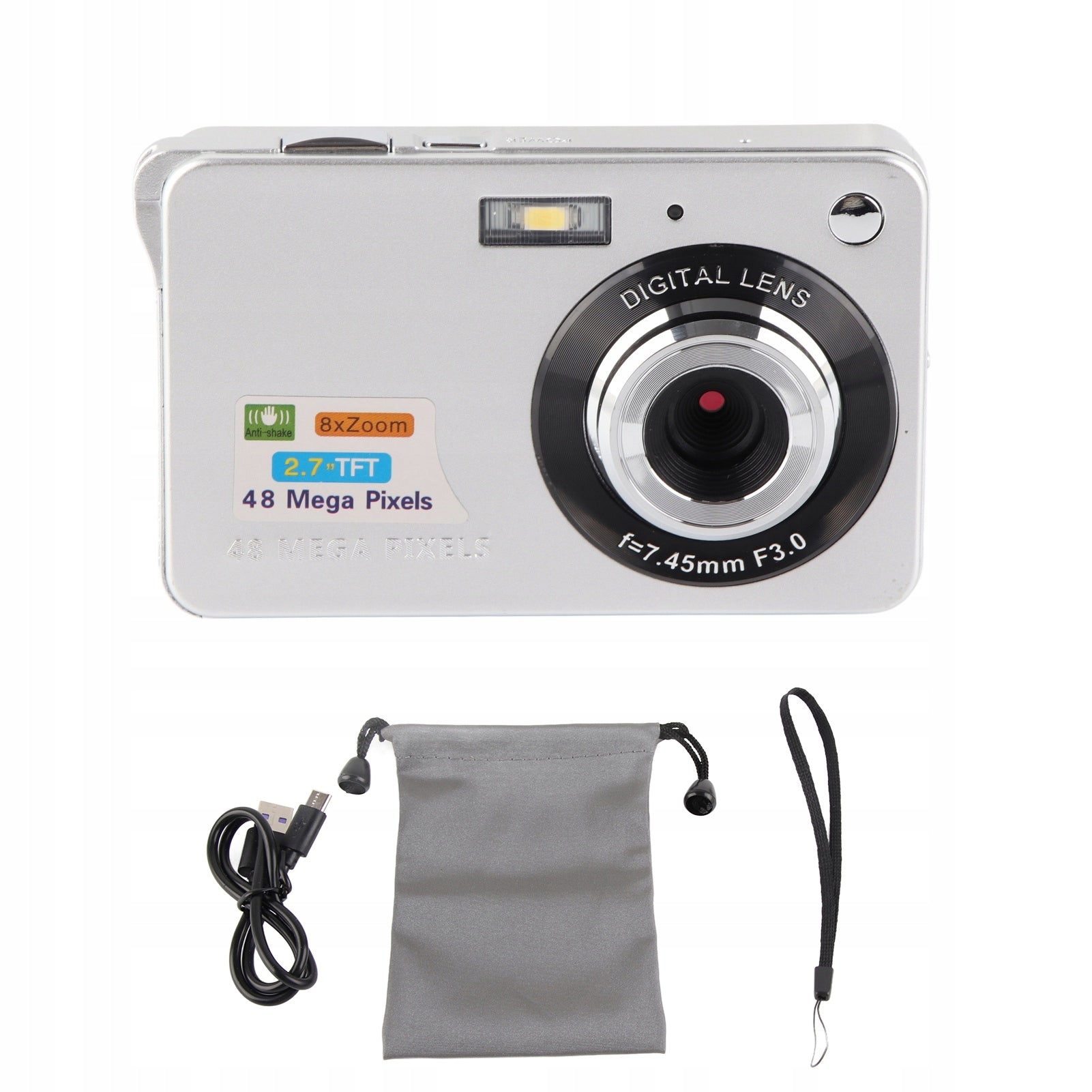 Digital Camera, Compact 4K Portable Camera for Photography