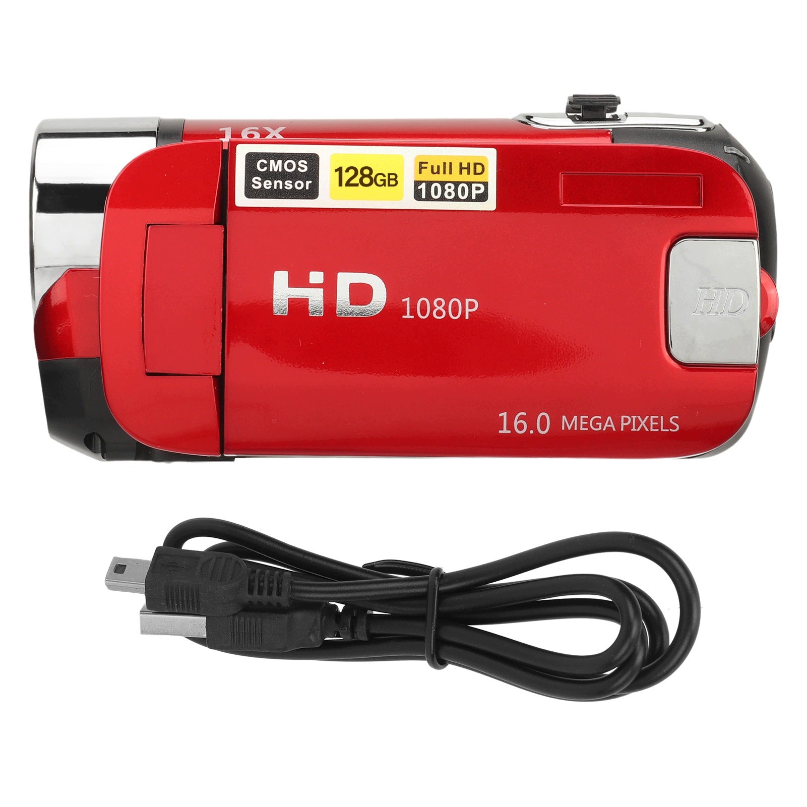 Digital Camera D90 1080P 16MP 2,4 Inch IG Rotating Screen Camera Resolution 1 Mpx