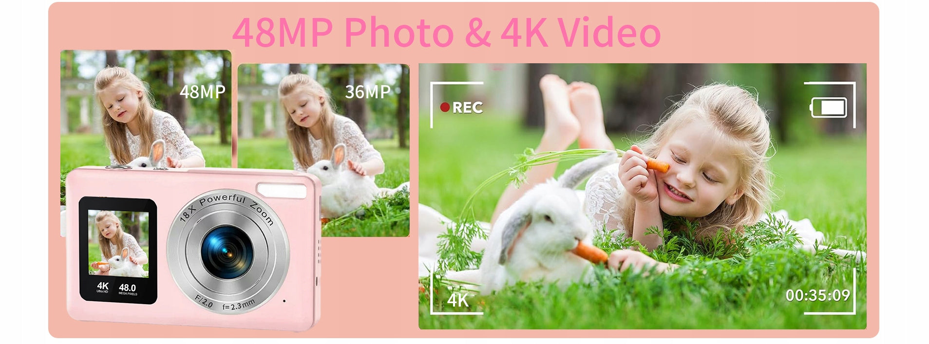 Digital Camera DC06S 48 megapixel | Dual IPS Screen | 18x Zoom | 800mAh EAN (GTIN) 6921629745889